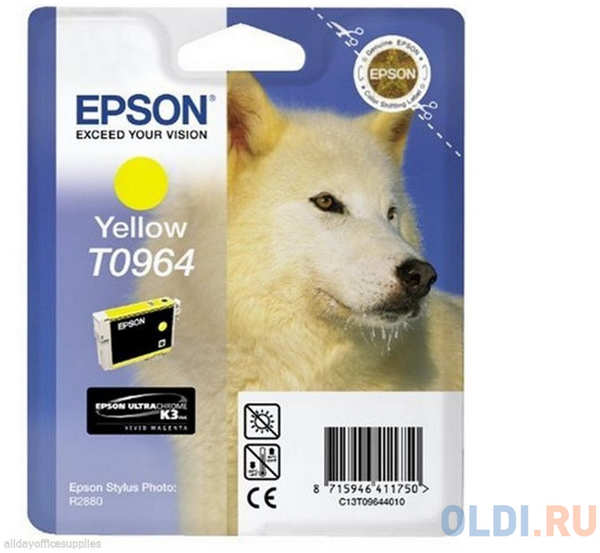Картридж Epson C13T09644010 T0964 для Epson Stylus Photo R2880 желтый 4348435734