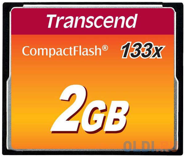 Карта памяти Compact Flash Card 2GB Transcend 133x TS2GCF133