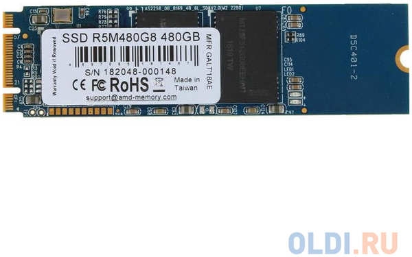 SSD накопитель AMD Radeon R5 Series 480 Gb PCI-E 3.0 x4 4348438912