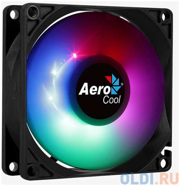 Вентилятор Aerocool Frost 8 80x80mm 3-pin 4-pin(Molex)28dB 90gr LED Ret 4348439965