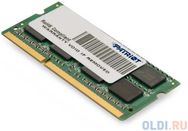 Оперативная память для ноутбука Patriot Signature Line SO-DIMM 4Gb DDR3 1333 MHz PSD34G13332S 4348447169