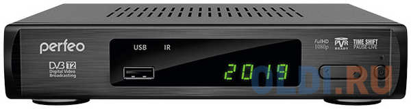 Perfeo DVB-T2/C приставка LEADER для цифр.TV, Wi-Fi, IPTV, HDMI, 2 USB, DolbyDigital, пульт ДУ
