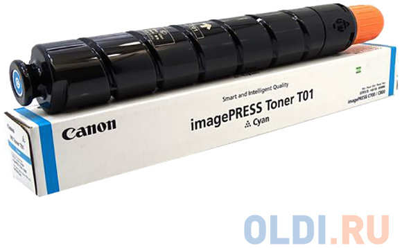Тонер Canon T01 C 8067B001 голубой туба 1040гр. для копира IPC800 4348450920