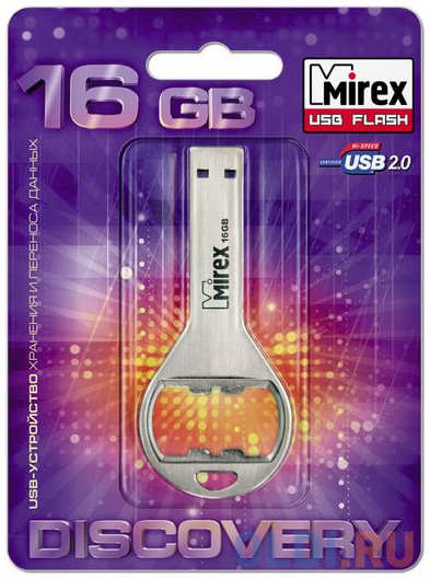 Флешка 16Gb Mirex Bottle Opener USB 2.0 серебристый 13600-DVRBOP16 4348450936