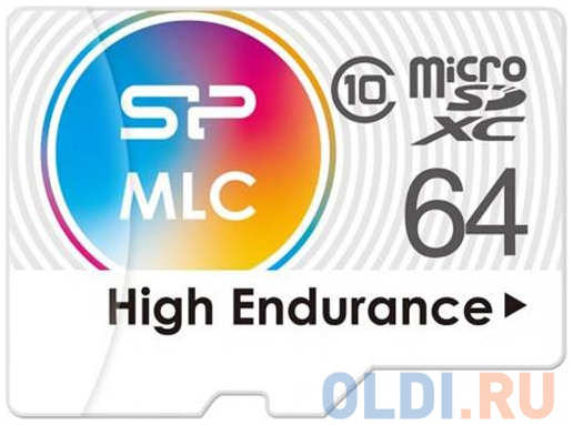 Флеш карта microSD 64GB Silicon Power High Endurance microSDXC Class 10 UHS-I U3 (SD адаптер), MLC 4348451108