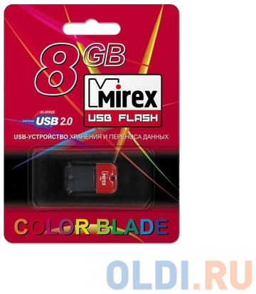 Флешка 8Gb Mirex 8GB, USB 2.0, USB 2.0 13600-FMUART08
