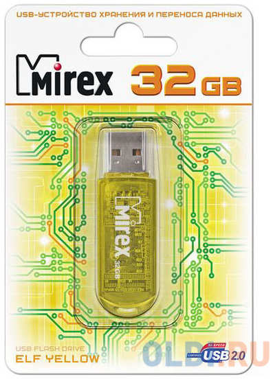 Флеш накопитель 32GB Mirex Elf, USB 2.0