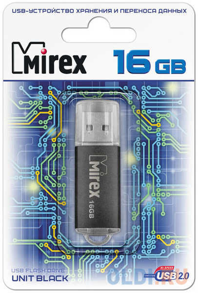 Флешка 16Gb Mirex Unit USB 2.0 13600-FMUUND16