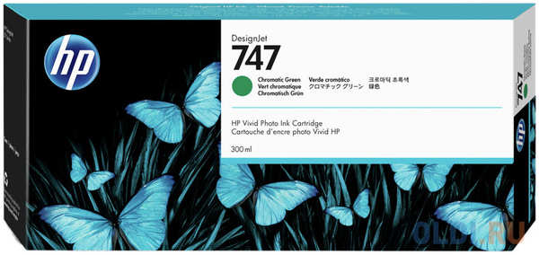 HP 747 300-ml Chromatic Green Ink Cartridge 4348452033