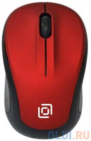 Мышь беспроводная Oklick 665MW чёрный красный USB 4348452267