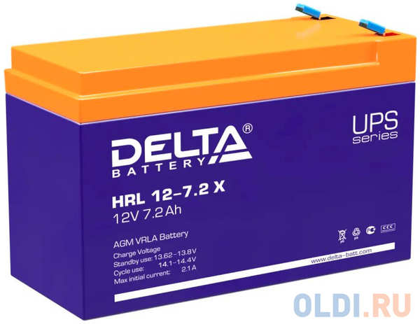 Батарея для ИБП Delta HRL 12-7.2 X 12В 7.2Ач 4348452311