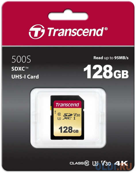 Карта памяти SD XC 128Gb Transcend 500S 4348452787