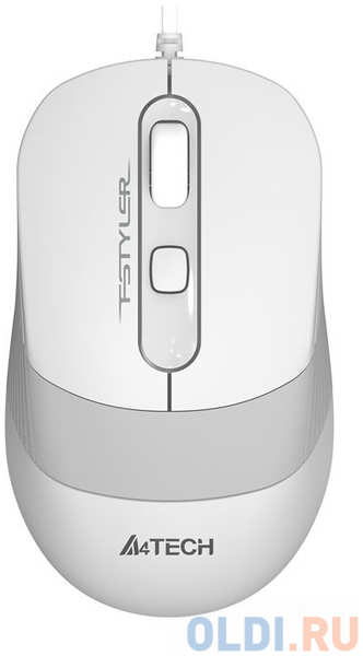 Мышь проводная A4TECH Fstyler FM10 белый серый USB 4348453732