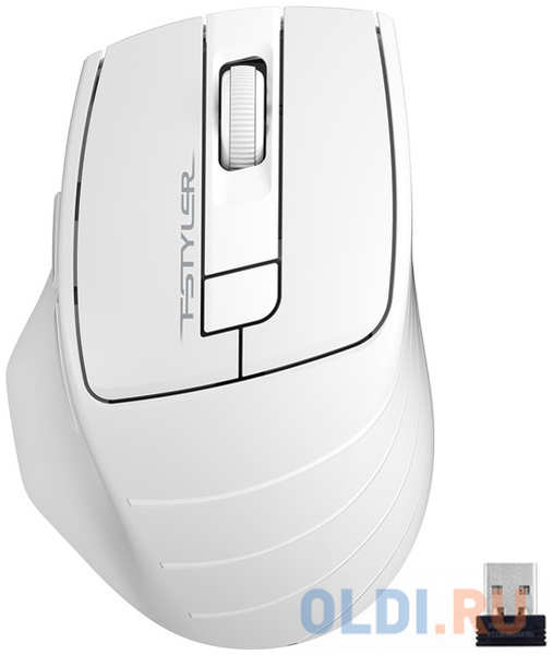 Мышь беспроводная A4TECH Fstyler FG30 серый белый USB 4348453796