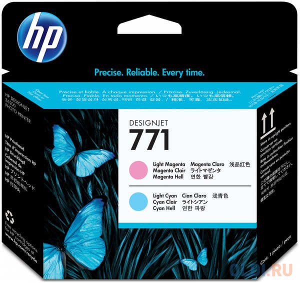 Картридж HP CE019A для DesignJet Z6200 пурпурный/голубой 4348454429
