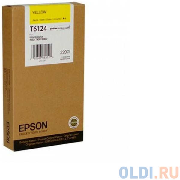 Картридж Epson C13T612400 для Stylus Pro 7400/9400 желтый 220мл 4348454610