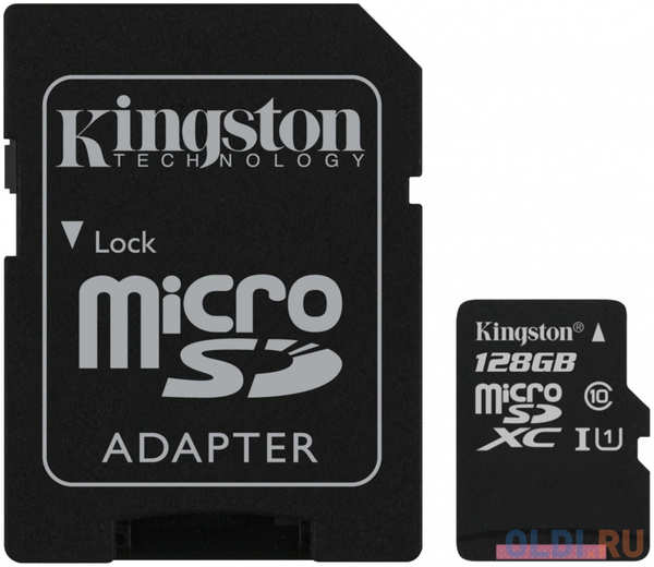Карта памяти microSDXC 128Gb Kingston SDCS2/128GB 4348455575