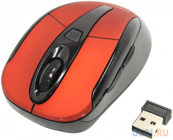 Мышь беспроводная Canyon CNR-MSOW06R красный USB 4348456001
