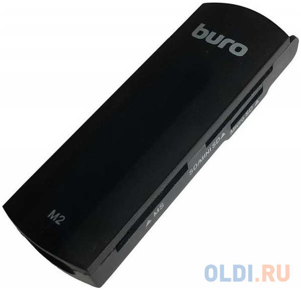 Картридер внешний Buro BU-CR-108 USB2.0 черный 4348456006