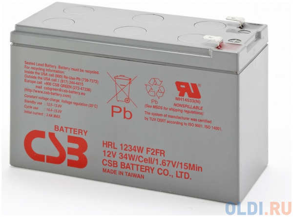 Батарея CSB HRL1234W 12V/9AH F2FR