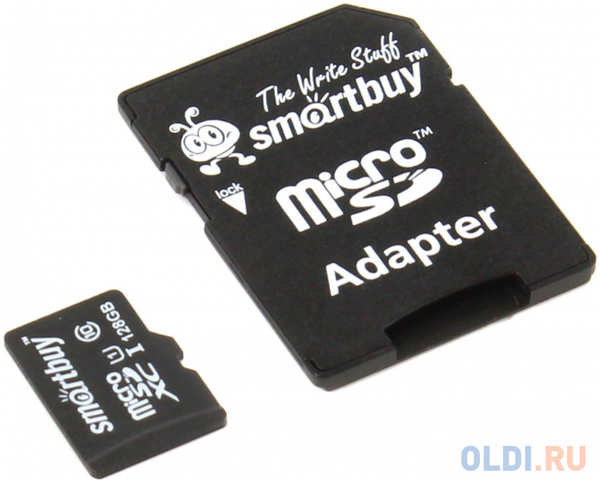 Smart Buy Карта памяти Micro SDXC 128GB Class 10 SmartBuy SB128GBSDCL10-01 + адаптер 4348456427