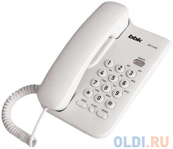 Телефон BBK BKT-74 RU белый 4348456638