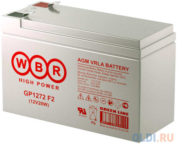 Батарея WBR GP1272 F2 12V/7AH 4348456661
