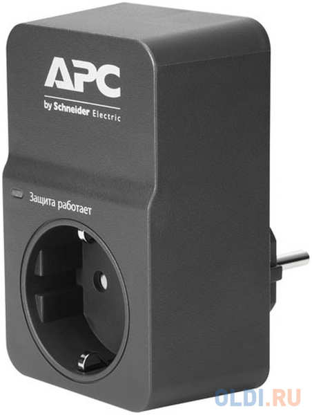 Сетевой фильтр APC PM1WB-RS 1 розетка черный