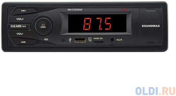 Автомагнитола Soundmax SM-CCR3064F USB MP3 FM 1DIN 4x40Вт