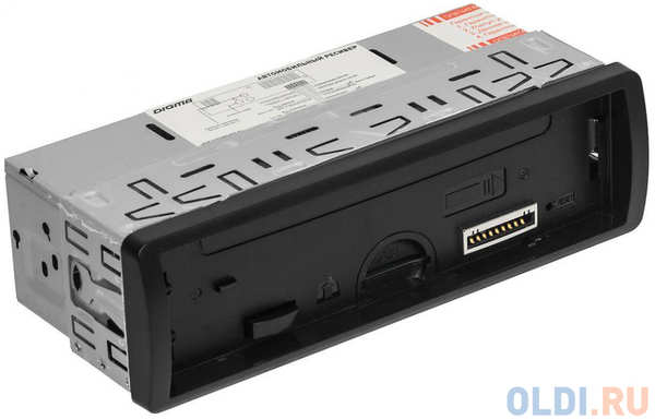 Автомагнитола Digma DCR-400B USB MP3 FM 1DIN 4x45Вт черный 4348457025