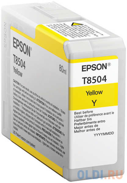 Картридж Epson C13T850400 для Epson SureColor SC-P800 желтый 4348457240