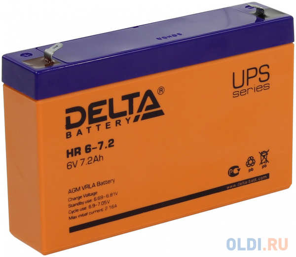 Батарея Delta HR 6-7.2 7.2Ач 6B 4348457668