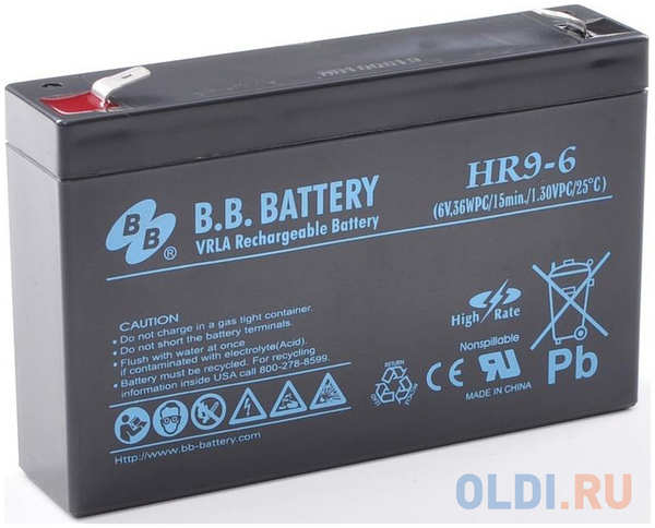Батарея B.B. Battery HR 9-6 8Ач 6B