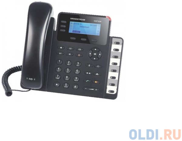Телефон IP Grandstream GXP1630 3 линии 3 SIP-аккаунта 2x10/100/Mbps LCD PoE BLF 4348458527