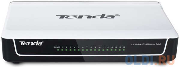 Коммутатор Tenda S16 16x100Mb неуправляемый 4348472375