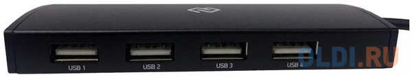 Разветвитель USB Type-C Digma HUB-4U2.0-UC-B 4 x USB 2.0 черный 4348473012