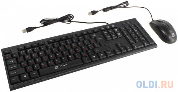 Клавиатура + мышь Oklick 630M клав: мышь: USB
