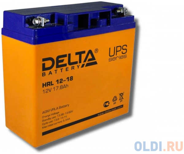 Delta HRL 12-18 X (17.8 А\\ч, 12В) свинцово- кислотный аккумулятор 4348480023