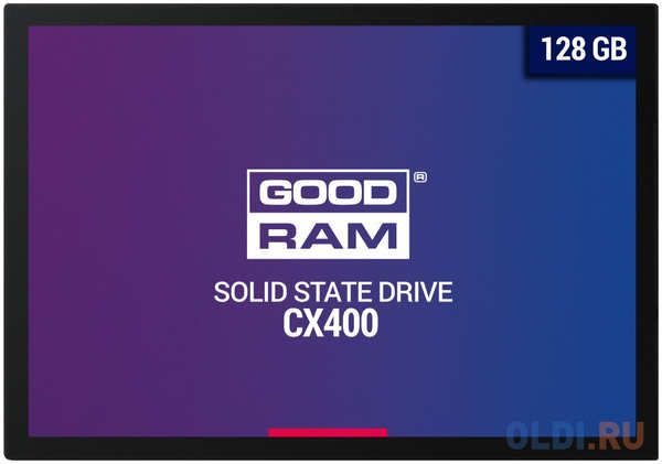 Твердотельный накопитель SSD 2.5″ 128 Gb Goodram SSDPR-CX400-128 Read 550Mb/s Write 450Mb/s TLC