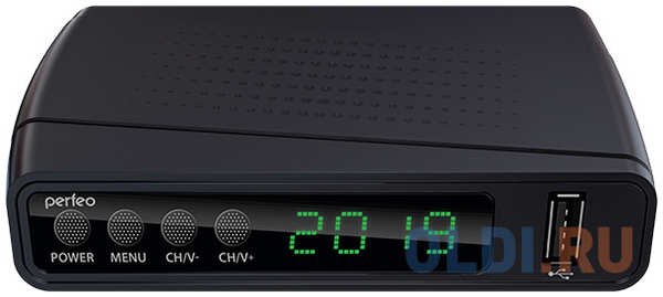 Perfeo DVB-T2/C приставка ″STREAM″ для цифр.TV, Wi-Fi, IPTV, HDMI, 2 USB, DolbyDigital, пульт ДУ 4348481398
