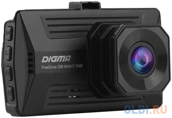 Видеорегистратор Digma FreeDrive 208 Night FHD черный 2Mpix 1080x1920 1080p 170гр. GP6248A 4348482163