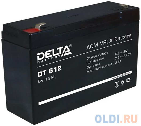 912169 Аккумуляторная батарея Delta DT 612 6В/12Ач 4348482505