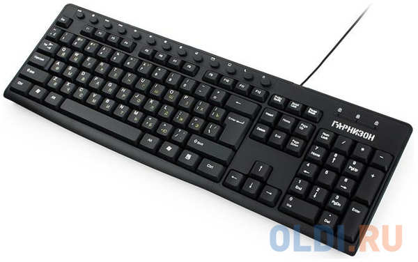 Клавиатура проводная Гарнизон GKM-125 USB черный 4348485587