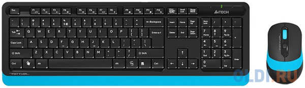 A4Tech A-4Tech Клавиатура + мышь A4 Fstyler FG1010 BLUE клав:черный/синий мышь:черный/синий USB беспроводная [1147572] 4348492063