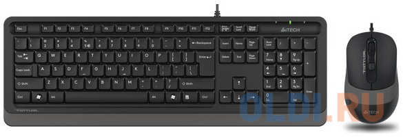 A4Tech A-4Tech Клавиатура + мышь A4 FStyler F1010 GREY клав:черный/серый мышь:черный/серый USB [1147539] 4348492078