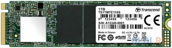 SSD накопитель Transcend MTE110S 1 Tb PCI-E 3.0 x4