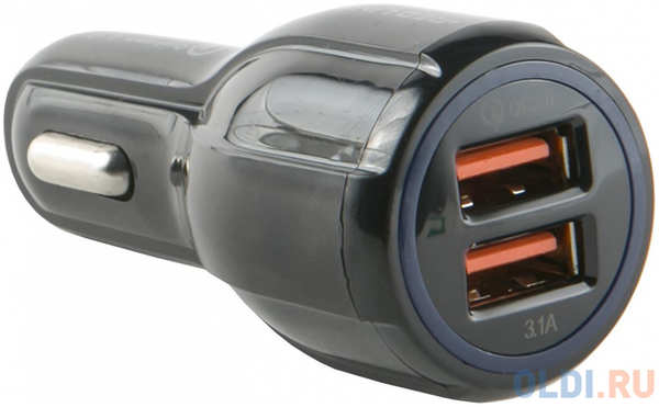 Автомобильное зарядное устройство Red Line AC2-30 2.4А черный УТ000015783 4348495940