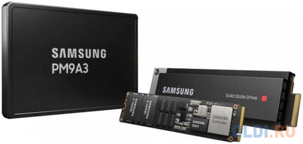 Samsung Enterprise SSD, 2.5″(SFF/U.2), PM9A3, 960GB, NVMe/PCIE Gen4 x4, R6500/W1500Mb/s, IOPS(R4K) 580K/70K, MTBF 2M, 1 DWPD, OEM, 5 years, ( ana 4348500047