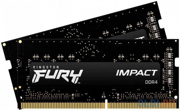Оперативная память для ноутбука Kingston FURY Impact SO-DIMM 32Gb DDR4 3200 MHz KF432S20IBK2/32 4348500421