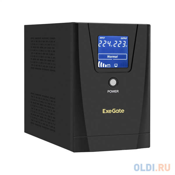 Exegate EP285509RUS ИБП ExeGate SpecialPro Smart LLB-1600.LCD.AVR.C13.RJ.USB 4348500439